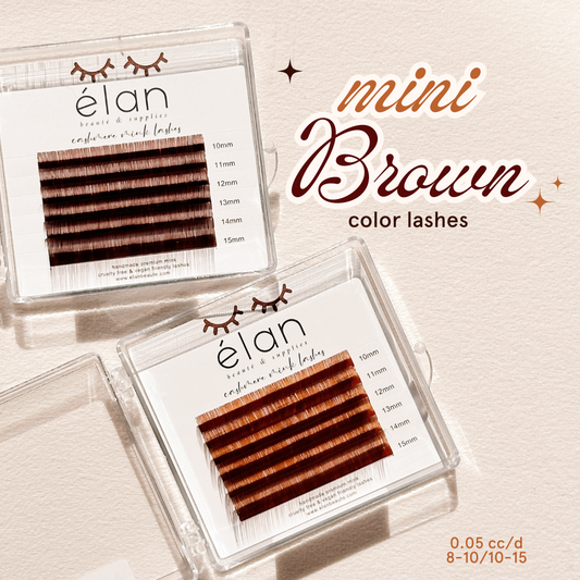MINI BROWN color lashes