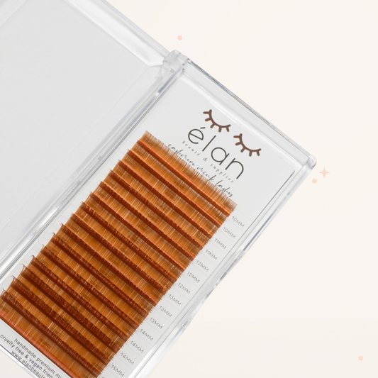 LIGHT BROWN color lashes