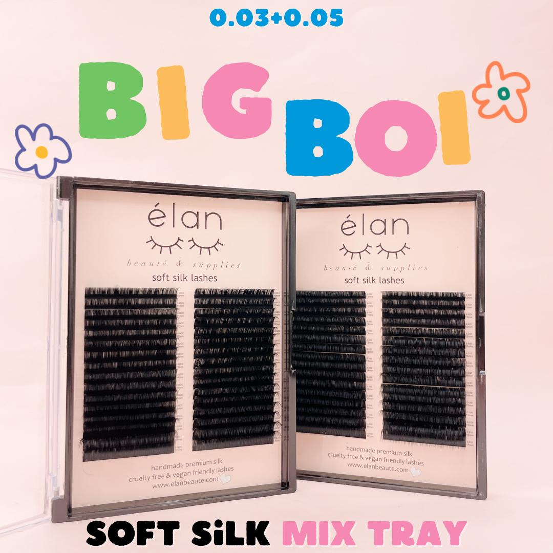 the BIG BOI 0.03+0.05 SOFT SILK mix tray 🌟