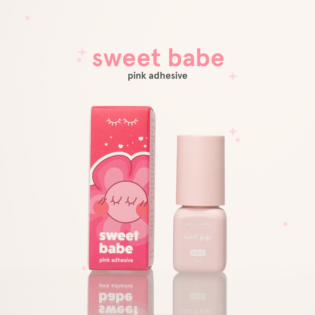 SWEET BABE pink adhesive