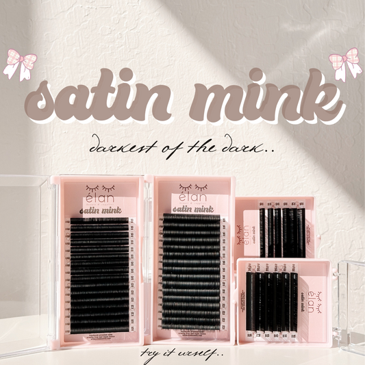 0.05 SATIN MINK lash trays (DARKEST lashes) 🎀