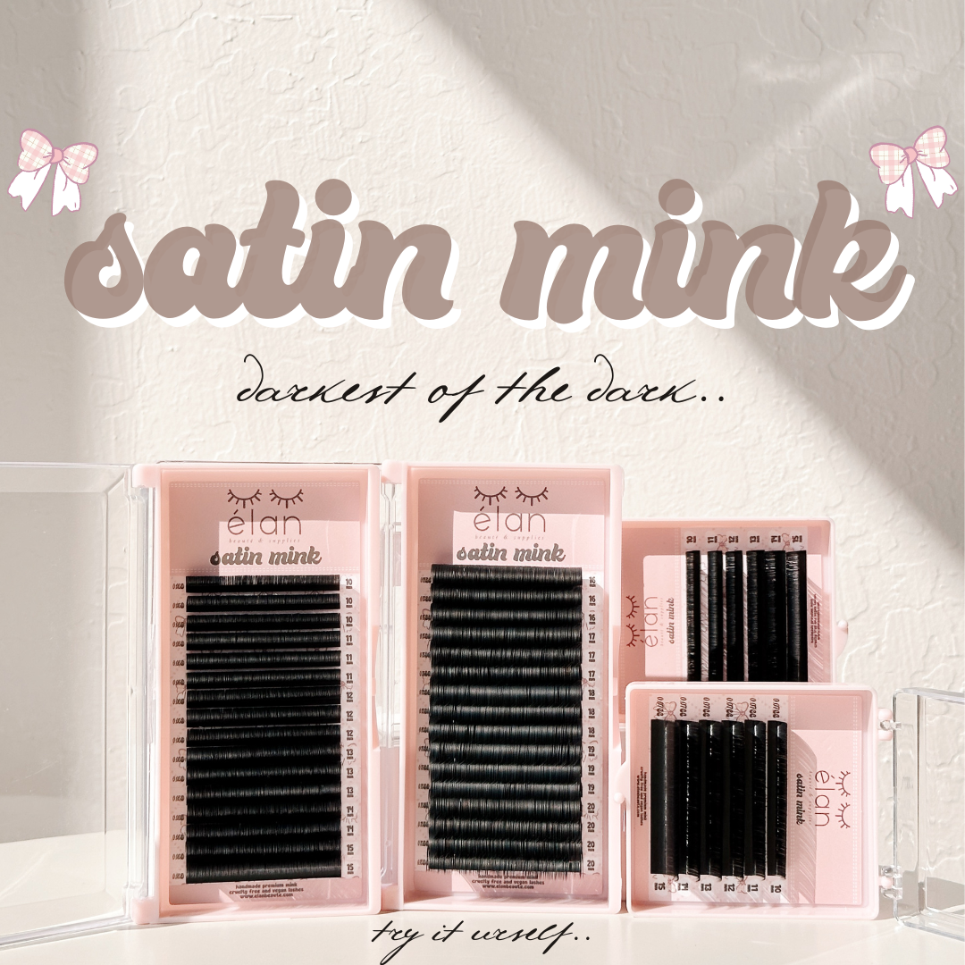 0.15 SATIN MINK lash trays (DARKEST lashes) 🎀