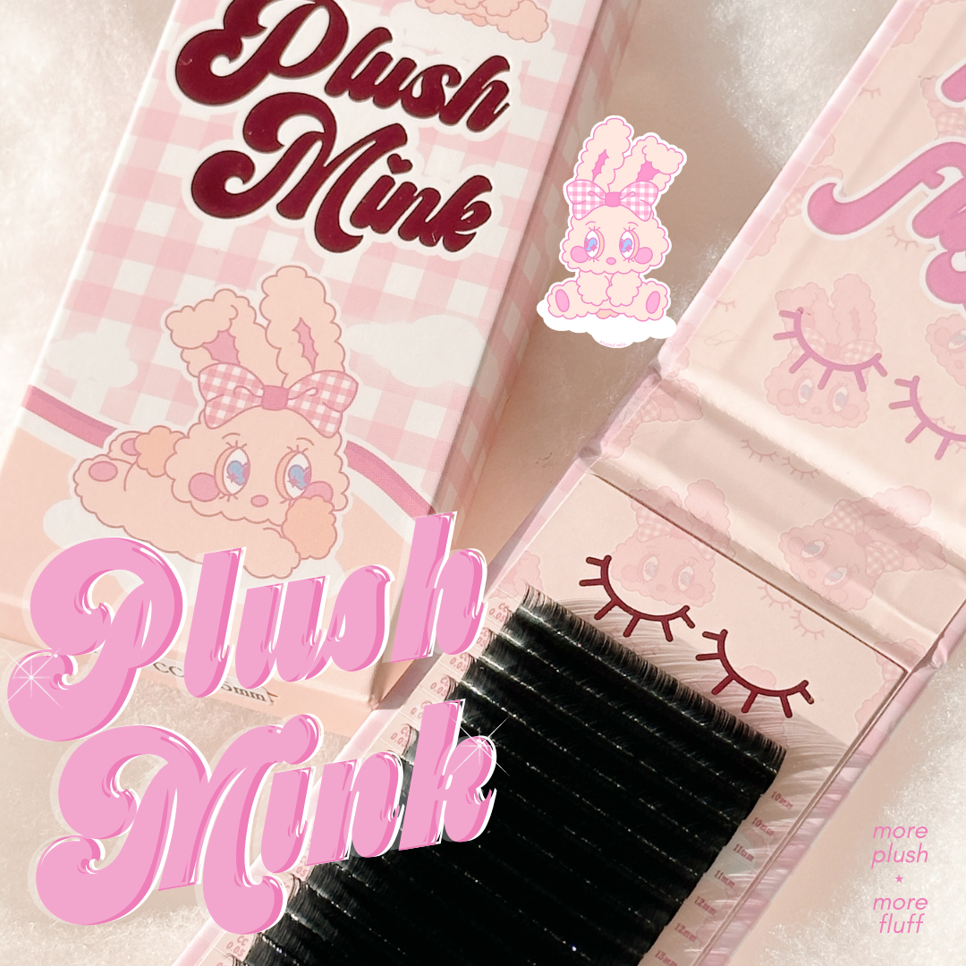 0.07 PLUSH MINK lash trays (PLUSH +FLUFF) 🐰