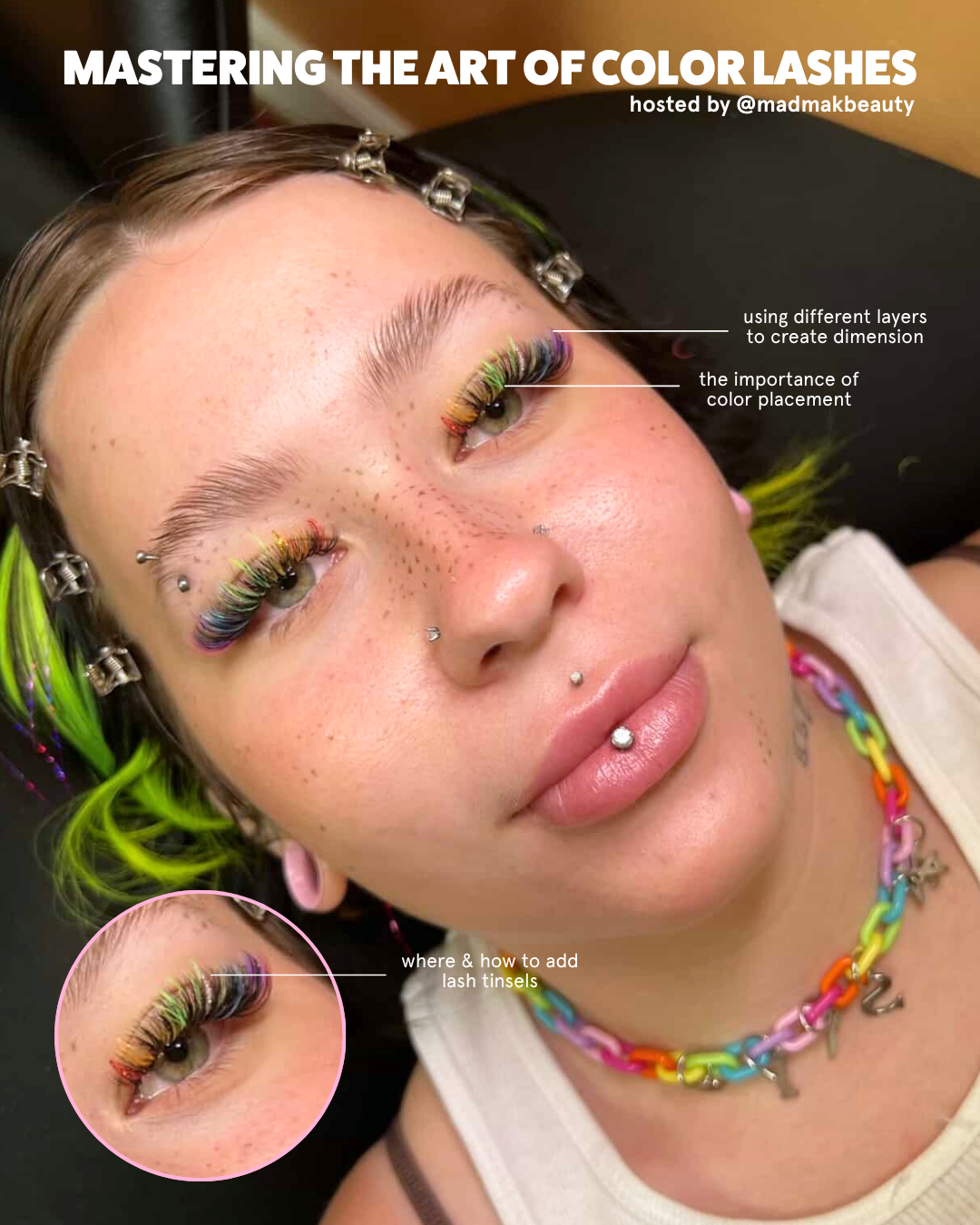 Mastering the Art of Color Lashes Workshop Ticket 🌈✨