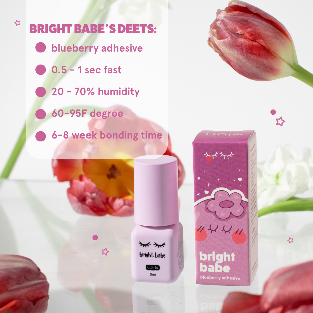 BRIGHT BABE blueberry adhesive