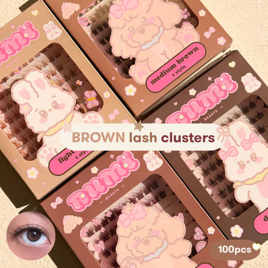 rumi brown lashes
