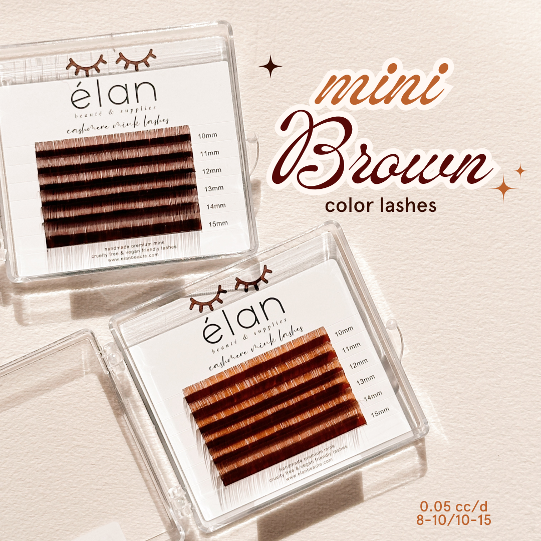 MINI BROWN color lashes
