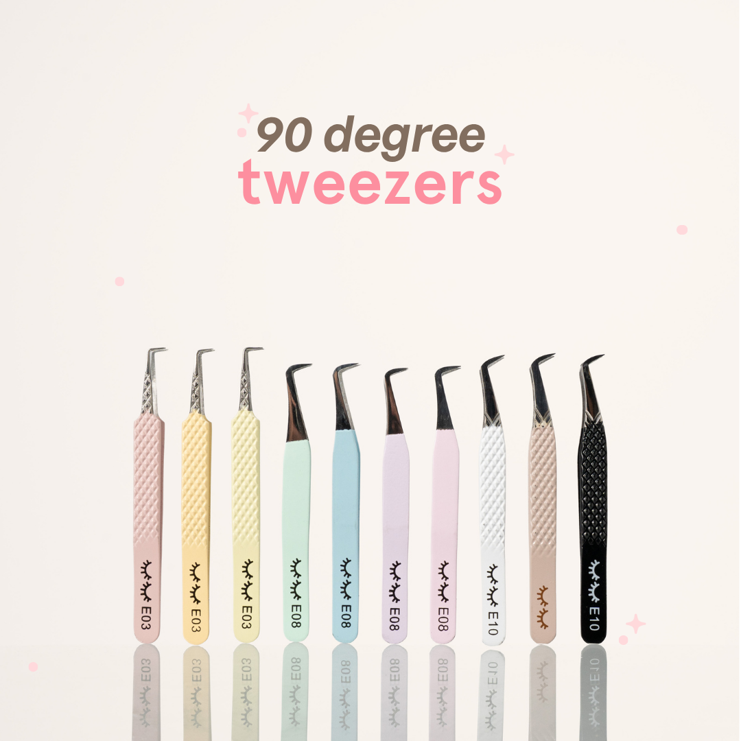 90 degree volume tweezers