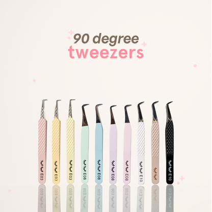 90 degree volume tweezers