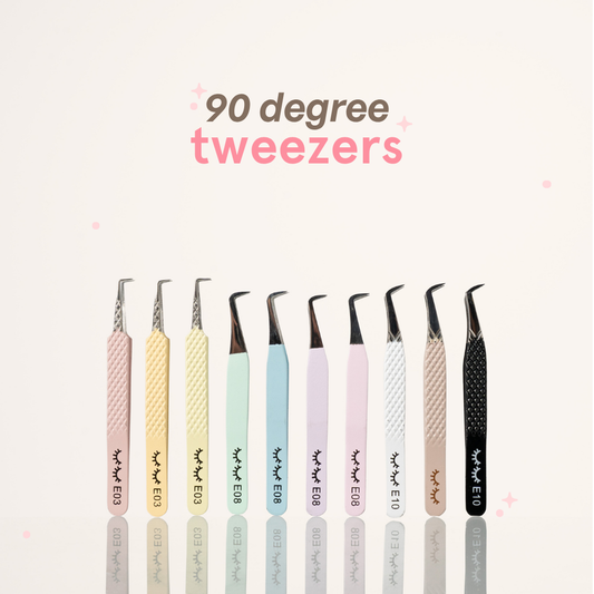 90 degree volume tweezers