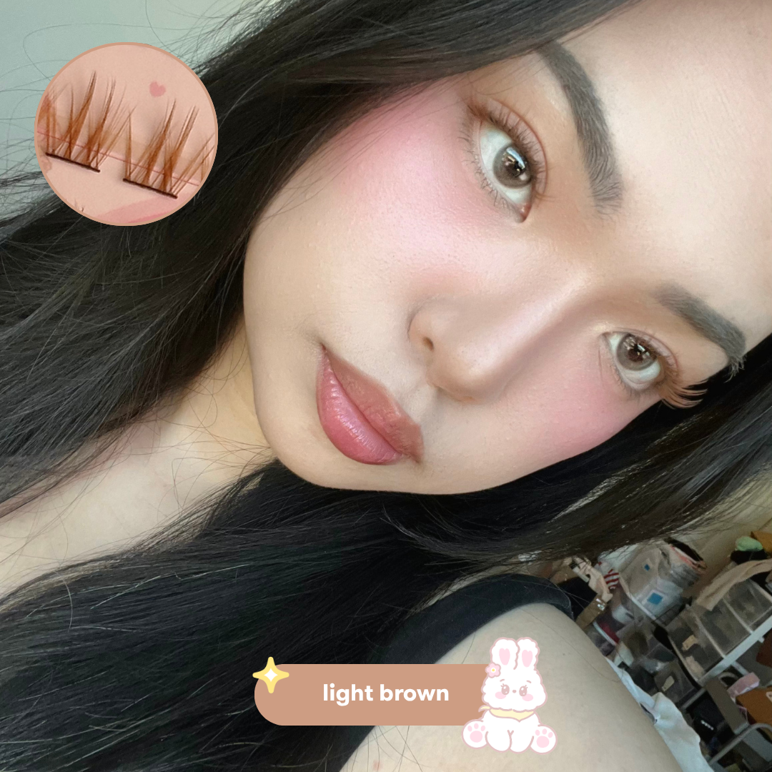 rumi brown lashes