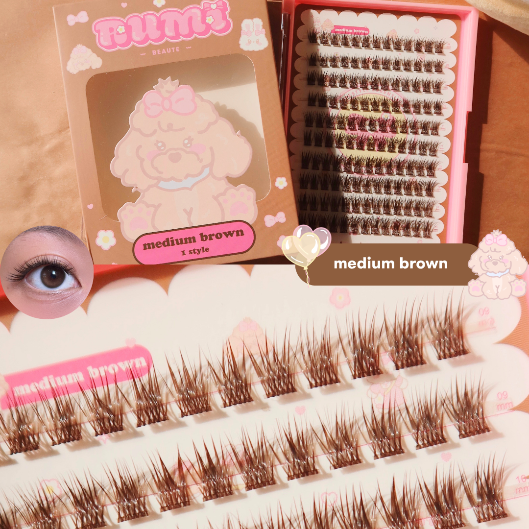 rumi brown lashes