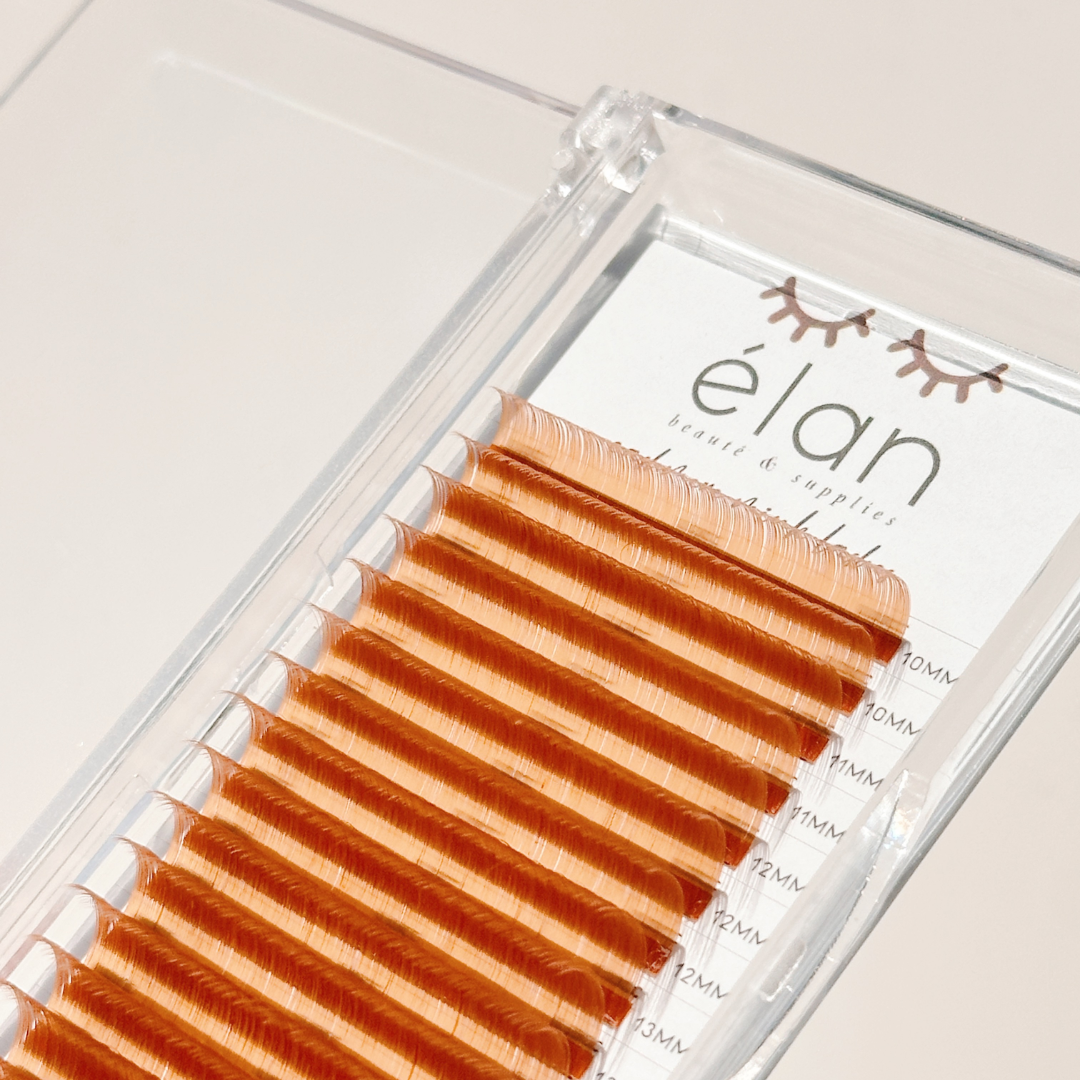 LIGHT BROWN color lashes