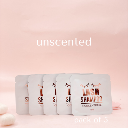 lash shampoo concentrate MINI PACKETS