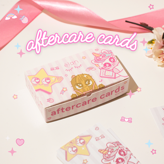 lash aftercare cards (50pcs)