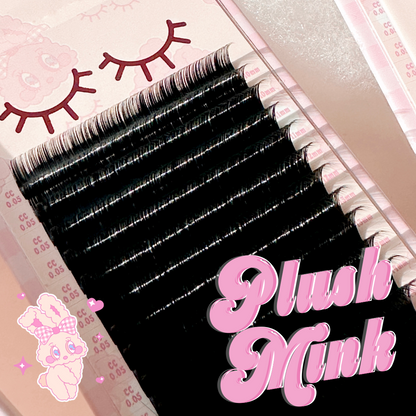 0.07 PLUSH MINK lash trays (PLUSH +FLUFF) 🐰