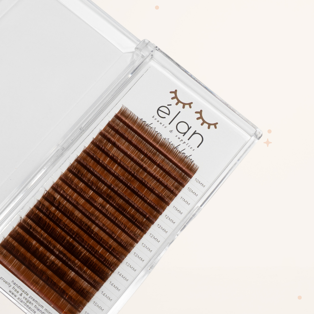 MEDIUM BROWN color lashes