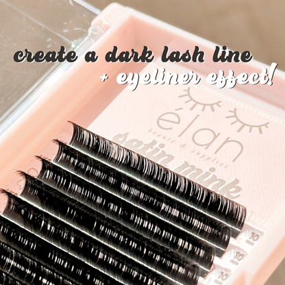 0.05 SATIN MINK lash trays (DARKEST lashes) 🎀
