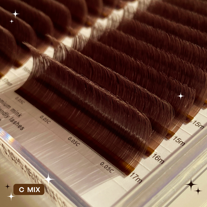 the BIG BOI 0.03+0.05 DARK BROWN mix tray
