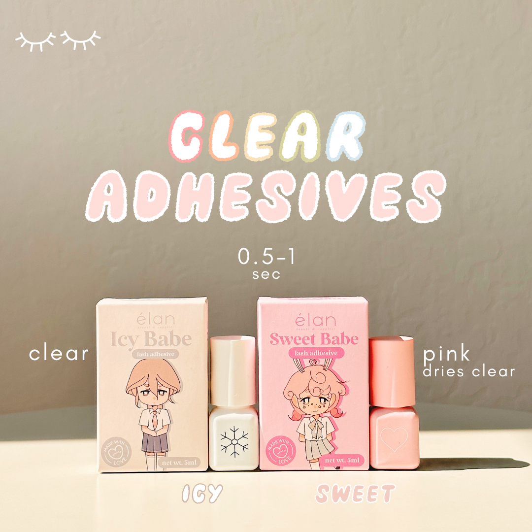 SWEET BABE pink adhesive