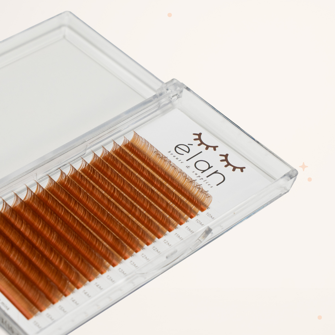 LIGHT BROWN color lashes