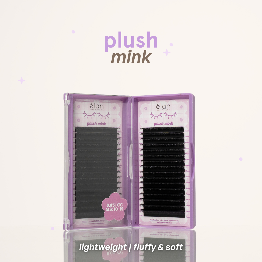 0.07 PLUSH MINK lash trays (PLUSH +FLUFF) 🐰