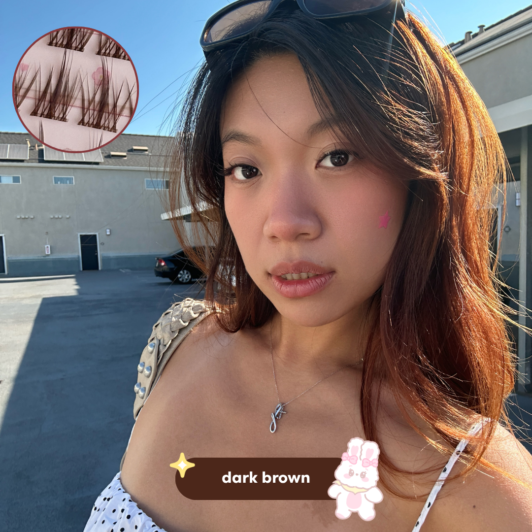 rumi brown lashes