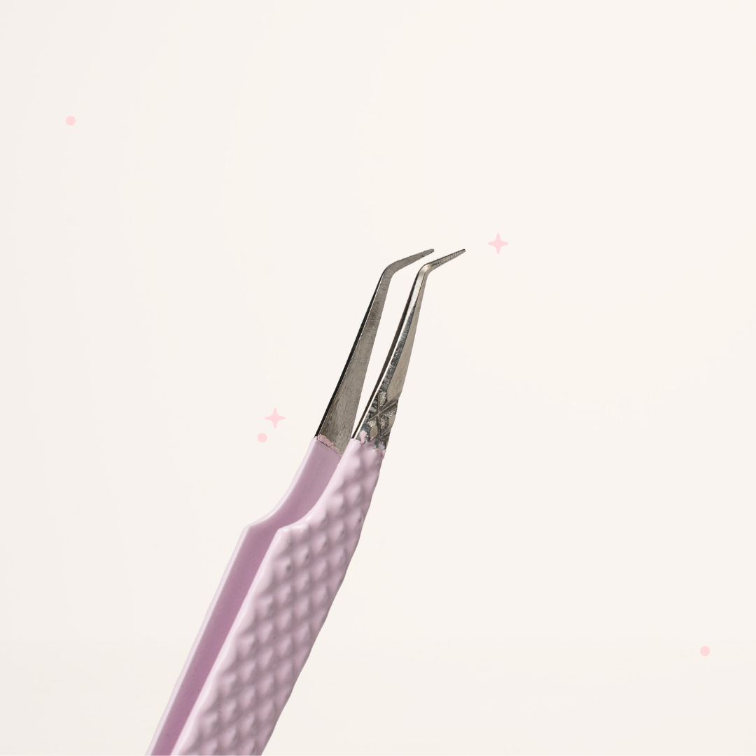 angled volume tweezers
