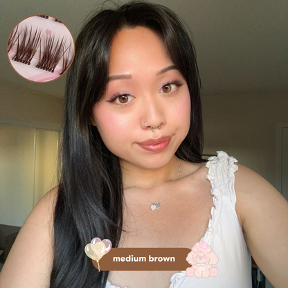 rumi brown lashes