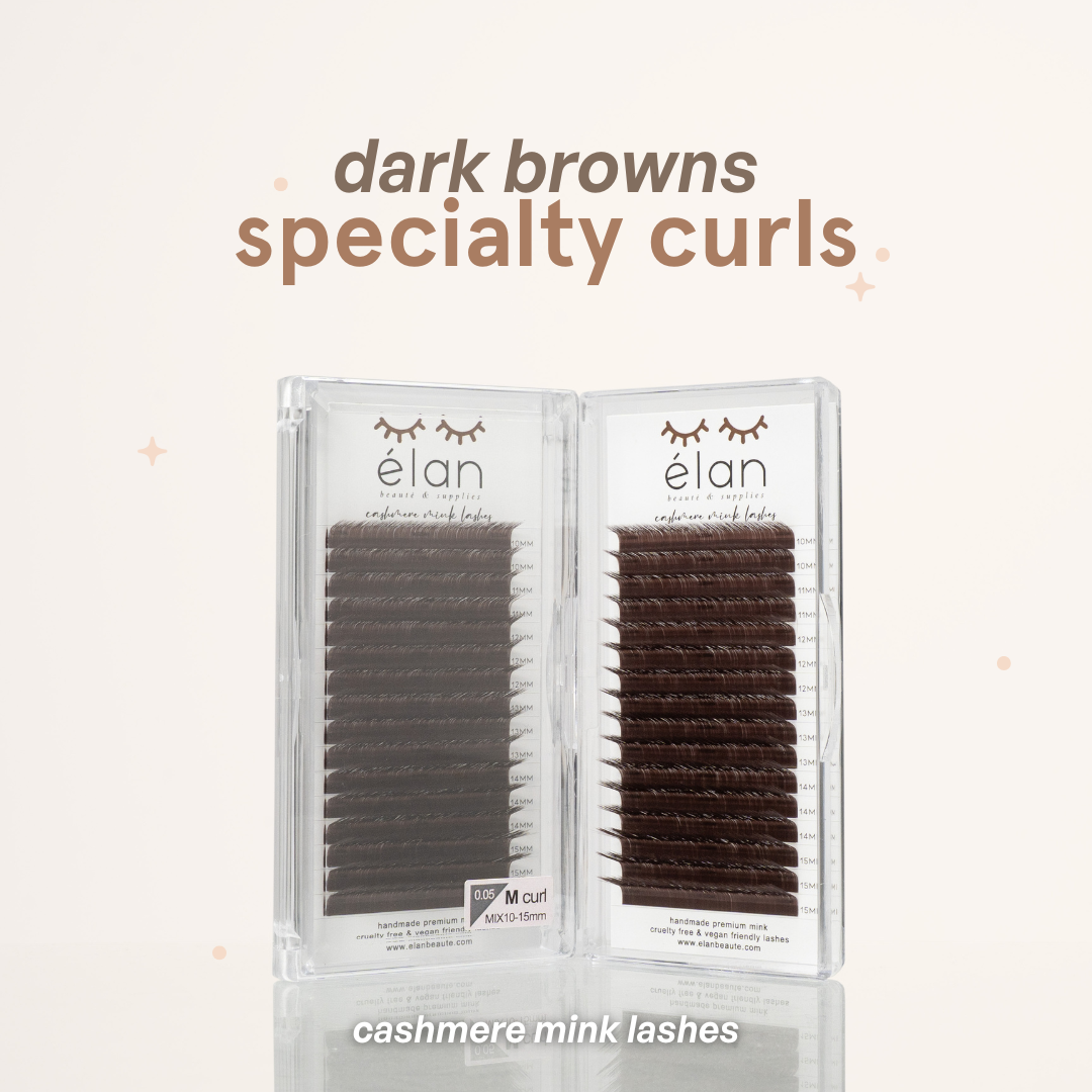 DARK BROWN specialty curls