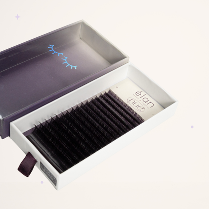 the NUE collection shade-matching color lashes