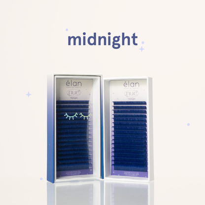 the NUE collection shade-matching color lashes