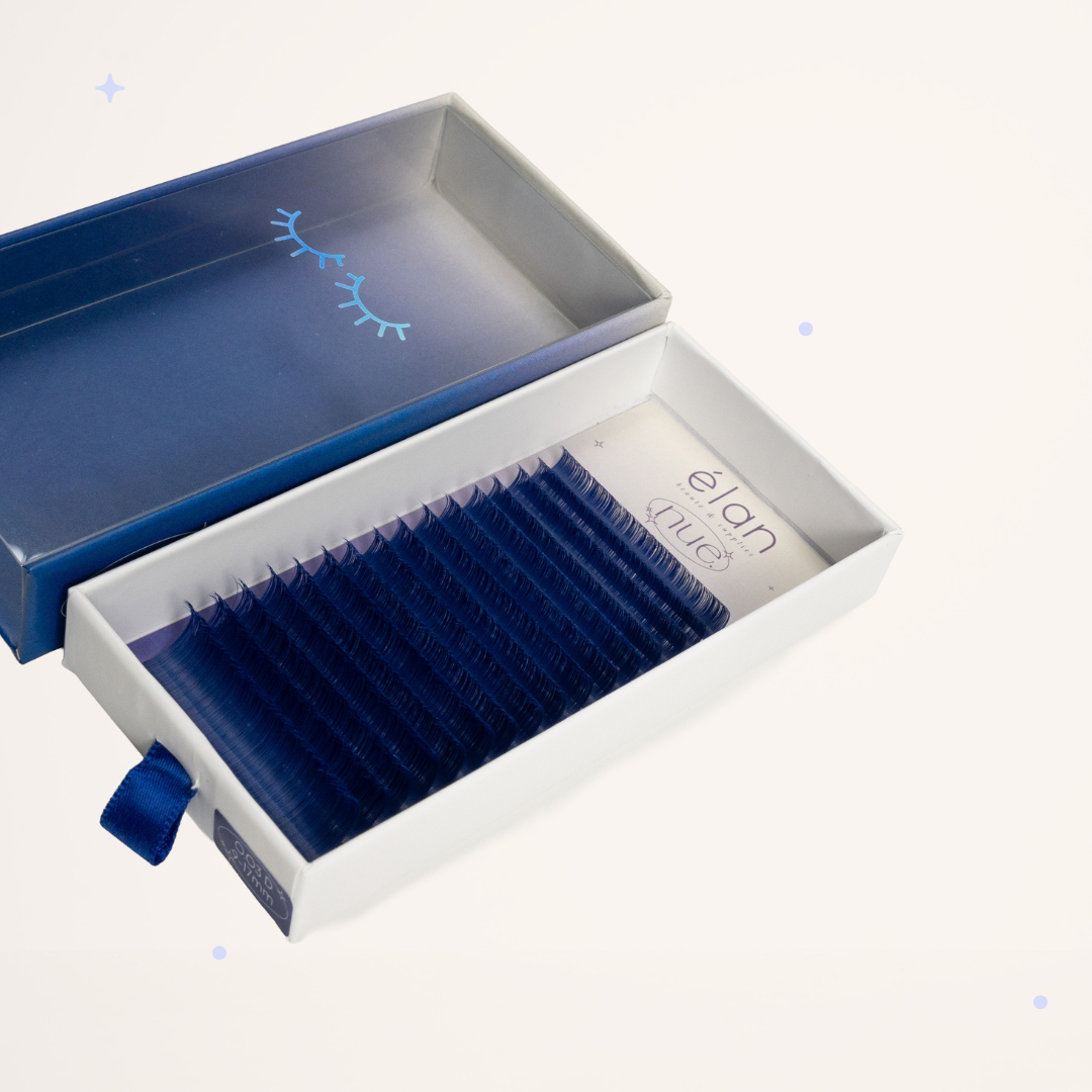 the NUE collection shade-matching color lashes
