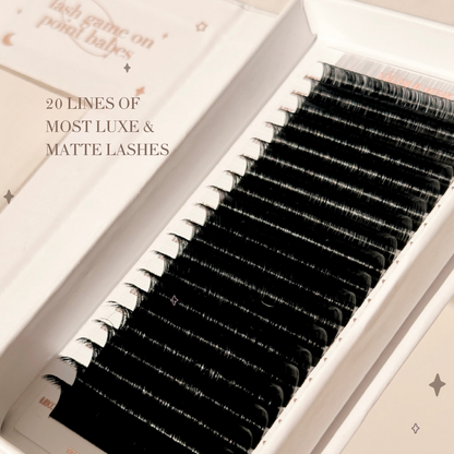 0.03 VELOUR MINK lash trays (MATTE & BOLD) ✨