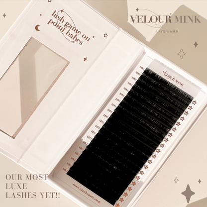 0.03 VELOUR MINK lash trays (MATTE & BOLD) ✨