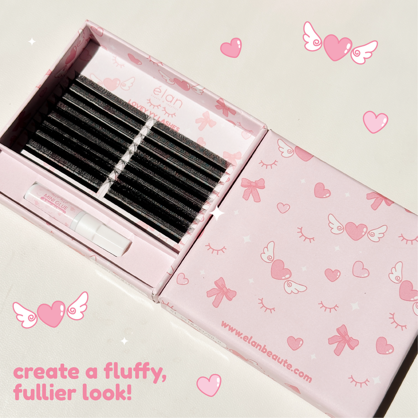 lovey YY lashes (+1 mini adhesive)